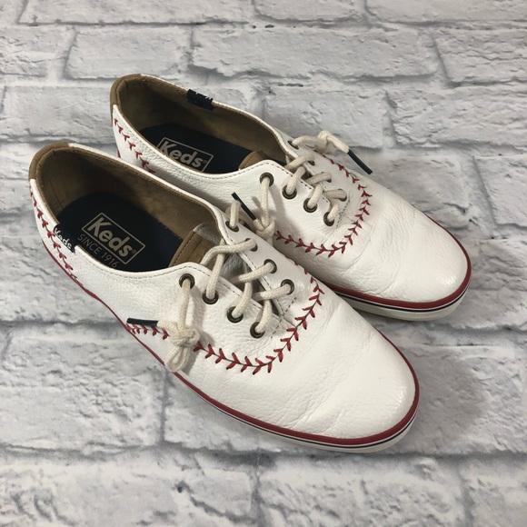 keds leather baseball stitch shoes